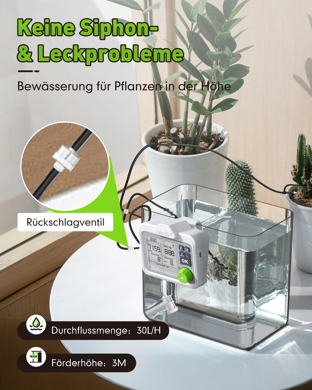 Automatisches Bewässerungssystem Zimmerpflanzen 20 Töpfe mit LCD - Bild 7