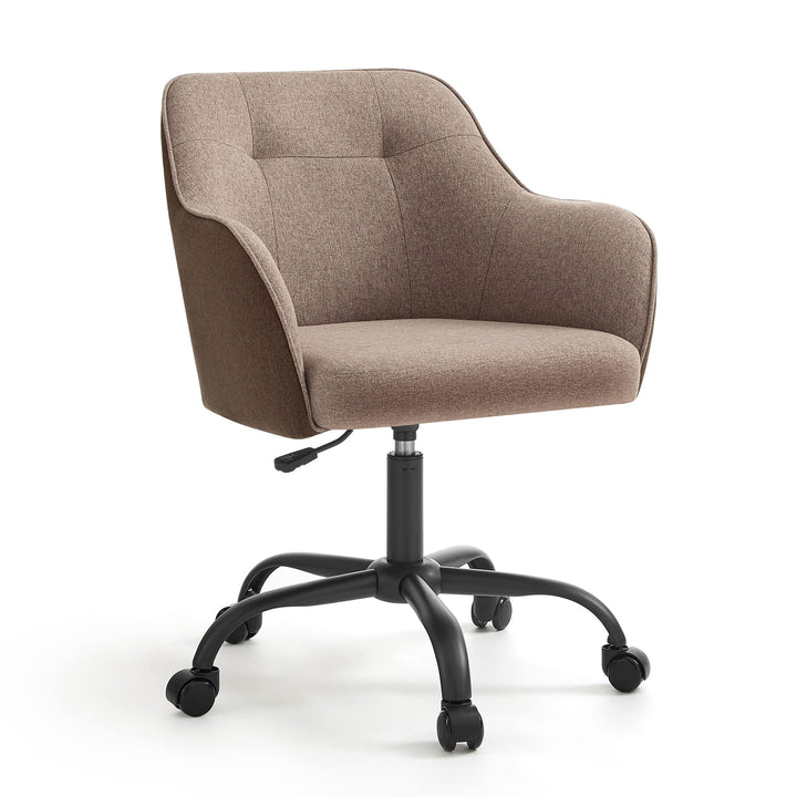 Schreibtischstuhl Stoff höhenverstellbar bis 110 kg Homeoffice braun