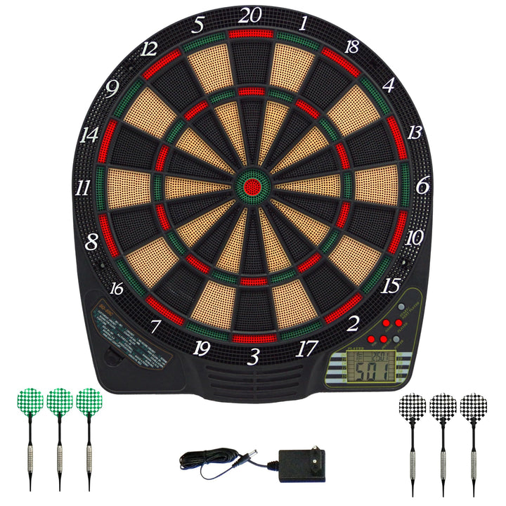 Elektronische Dartscheibe mit LCD-Anzeige 21 Spiele für 4 Spieler - Bild 4