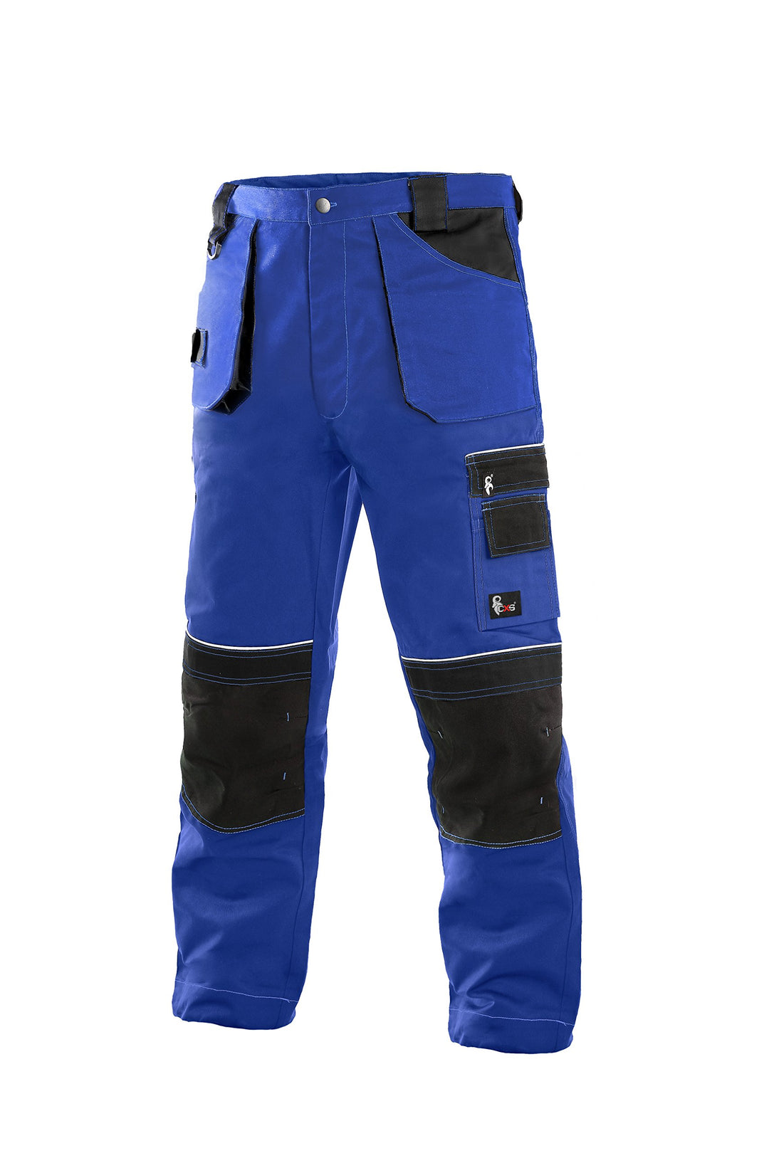 Arbeitshose Herren mit Kniepolstertaschen Blau/Schwarz Grösse 54