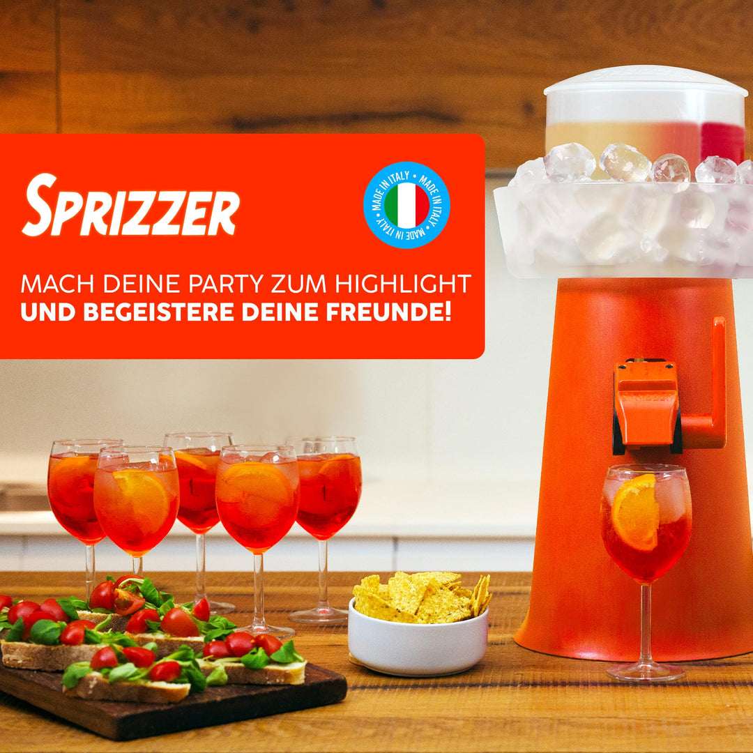 Spritz-Dispenser manuell mit Eisbehälter 3 Liter für Aperitif - Bild 6