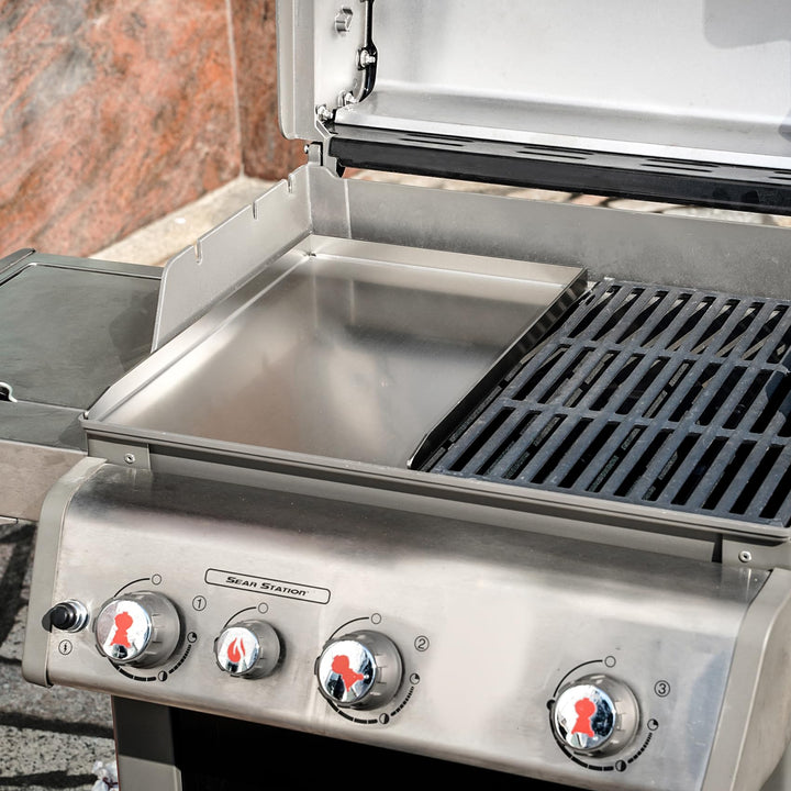 Grillplatte Plancha Edelstahl 44x30 cm für Weber Spirit &amp; Genesis - Bild 8