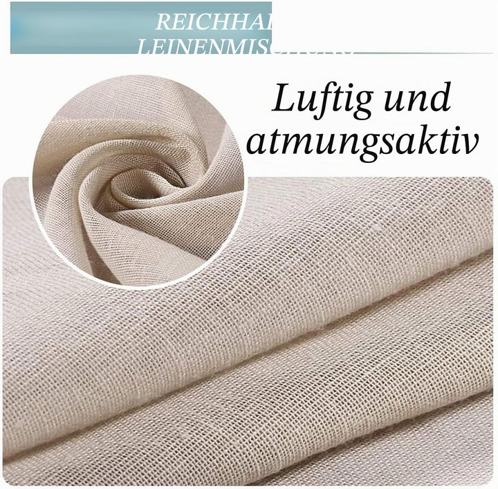 Outdoor Vorhänge Leinen 2er-Set 132x213 cm für Terrasse und Pergola - Bild 3