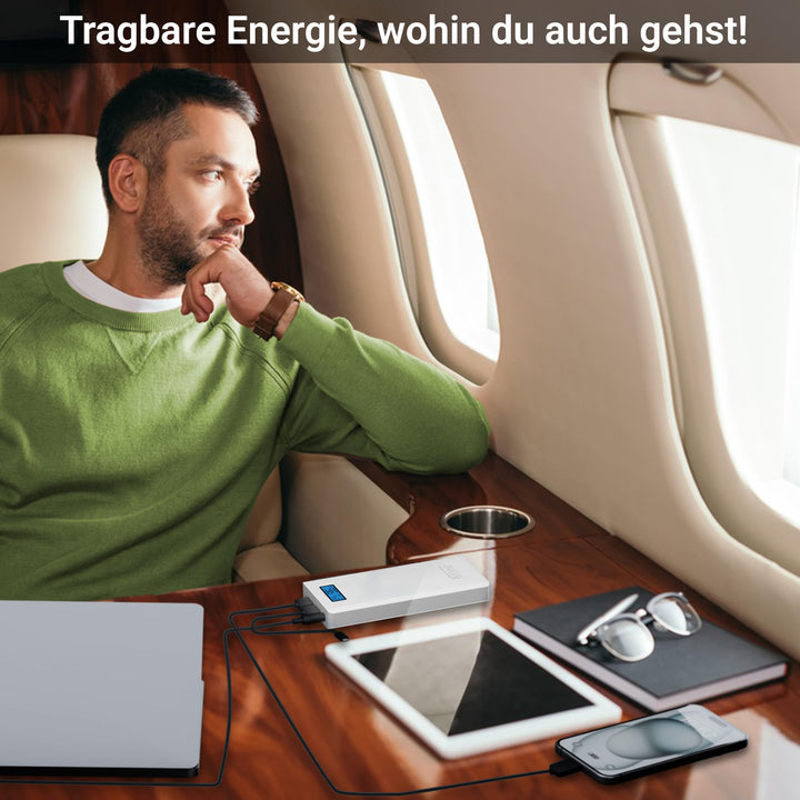 Powerbank 15600mAh QC3.0 mit LCD-Display &amp; 65W DC-Ausgang für Laptop - Bild 6