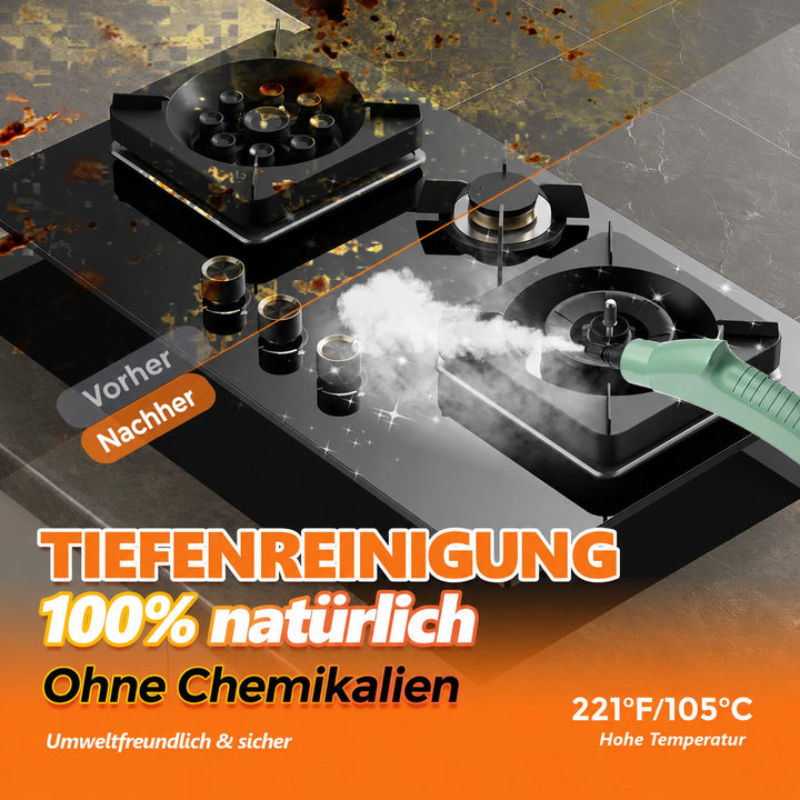 Handdampfreiniger 1,1L Wassertank 3 bar 105°C chemikalienfrei - Bild 4