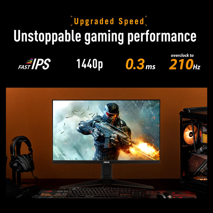 Gaming Monitor 27 Zoll QHD Fast IPS 210Hz 0,3ms für PC - Bild 3