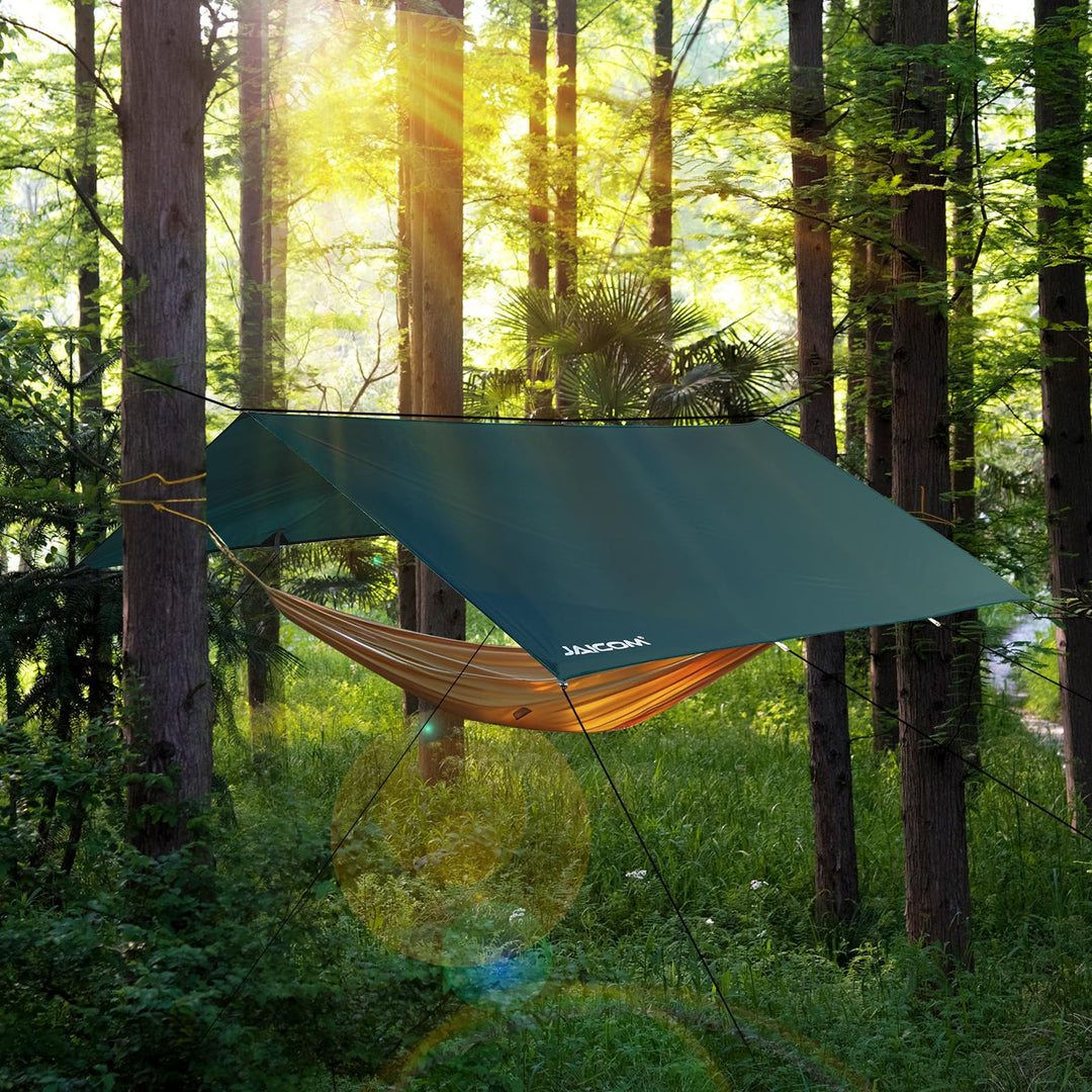 Camping Tarp 3x4m Polyester Wasserdicht UV-Schutz mit Zubehörset - Bild 6