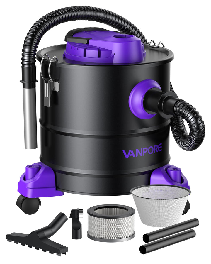 Aschesauger Kamin 20L mit HEPA-Filter und Bläserfunktion 1200W