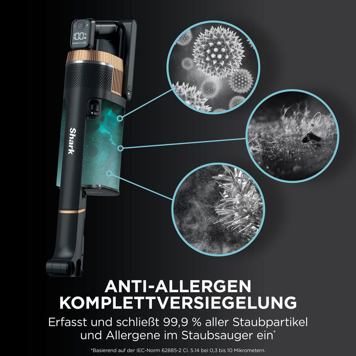 Akku-Staubsauger kabellos mit Schmutzerkennnung 60 Min. Laufzeit