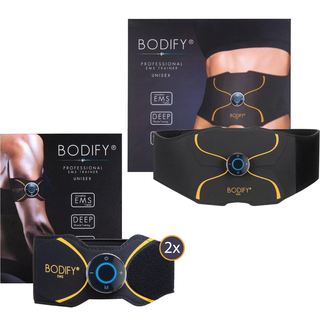 EMS Trainingsset 3-in-1 Ganzkörper Muskelstimulator Bauch Arm Bein