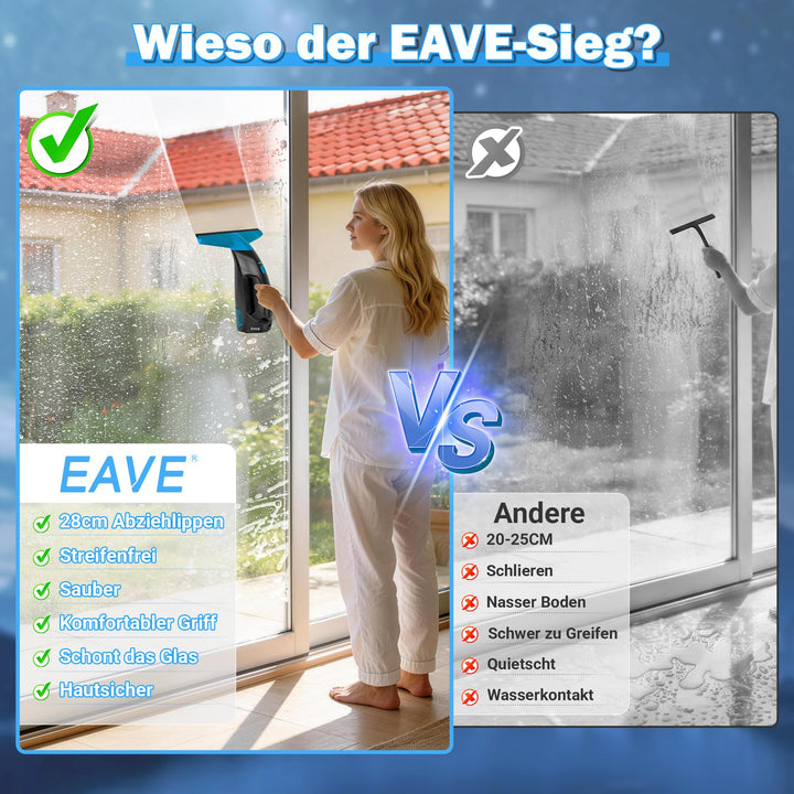 Fenstersauger Elektrisch 28cm Saugdüse 200ml Tank Akku 45min - Bild 4