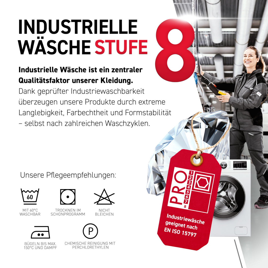 Arbeitsjacke Polyester-Baumwolle körpernah sandbraun/schwarz Gr. XS - Bild 7