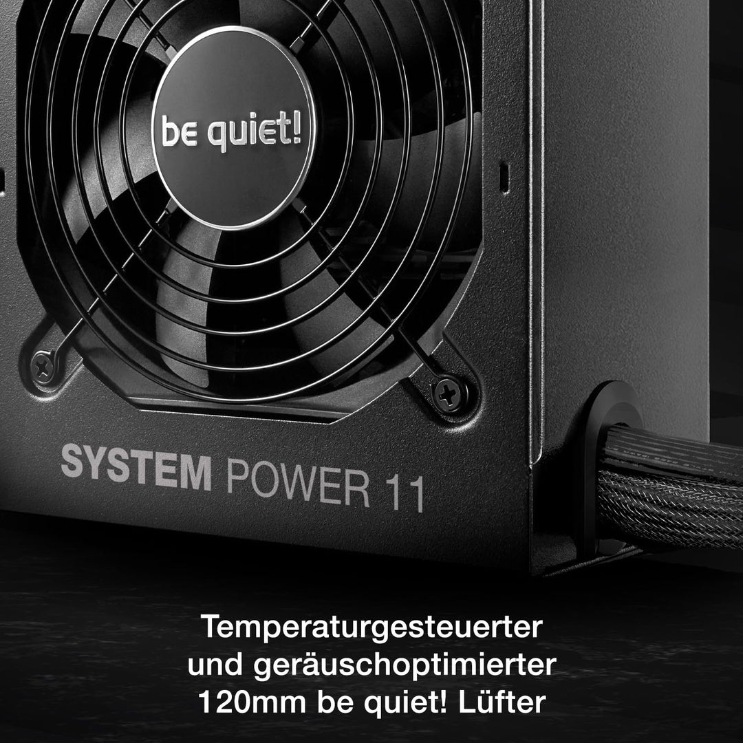PC Netzteil 650W ATX 3.1 80 Plus Bronze PCIe 5.1 leiser Lüfter - Bild 3