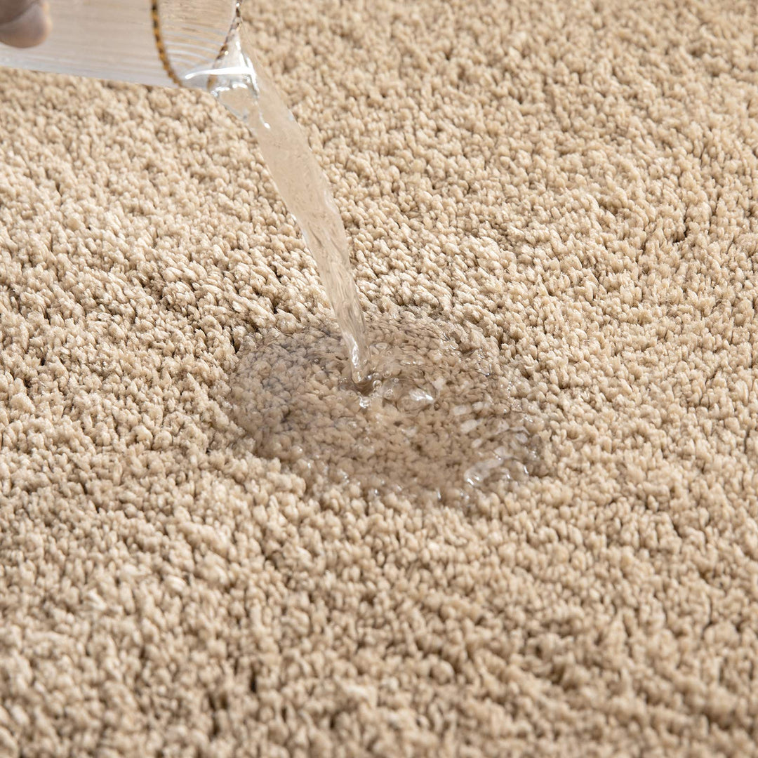 Badematte rutschfest Mikrofaser waschbar Beige 70x120 cm - Bild 7