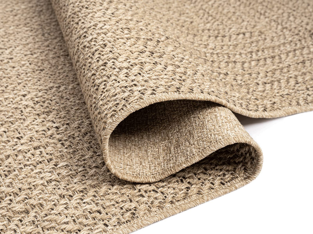Outdoor Teppich Jute-Look 160x230 cm wetterfest für Balkon Terrasse - Bild 5