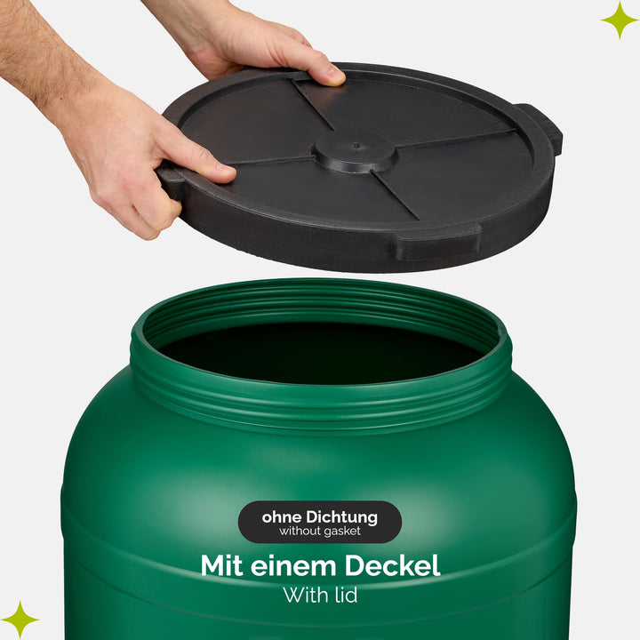 Weithalsfass 120 L rund lebensmittelecht Futtertonne Wassertank - Bild 3