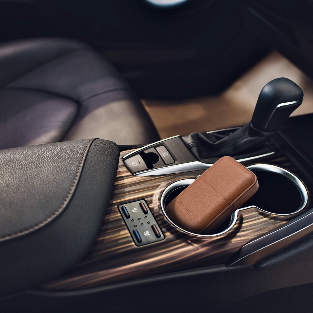 RFID Blocker Schlüsseletui Echtleder für Keyless-Go Autoschlüssel, Braun - Bild 6