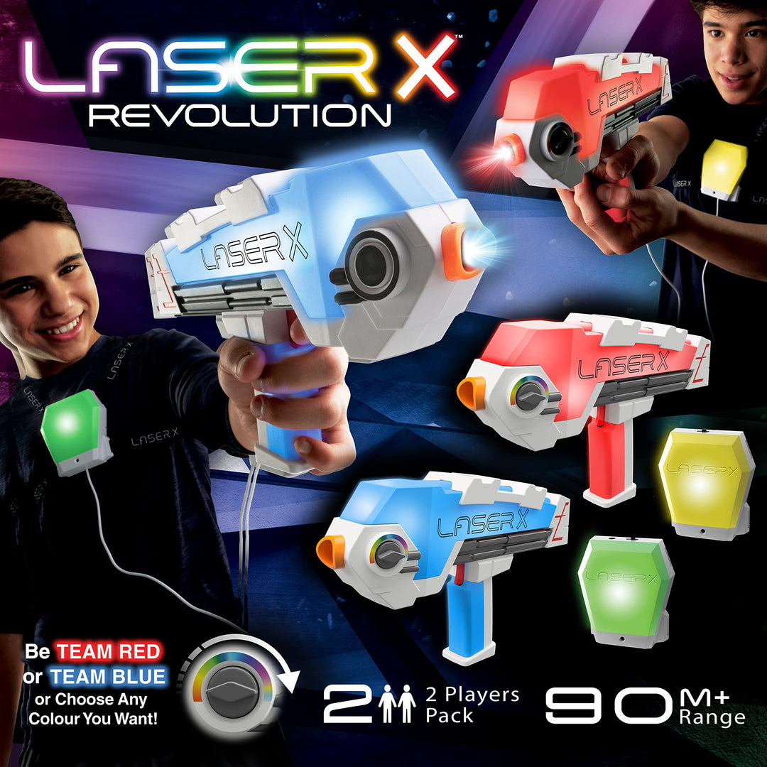 Laser-Tag Set 2 Micro Blaster 90m Reichweite Indoor Outdoor - Bild 3