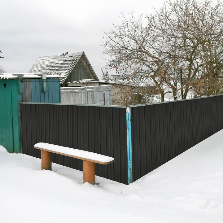 Trapezblech Dachblech Stahl schwarz 22er Set 10,12m² mit Schrauben - Bild 6