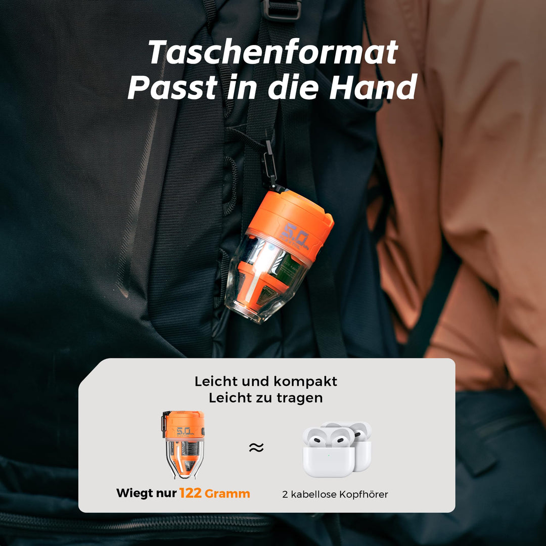 Elektrische Luftpumpe Mini 5,0 kPa 500 L/min mit Campinglampe - Bild 6