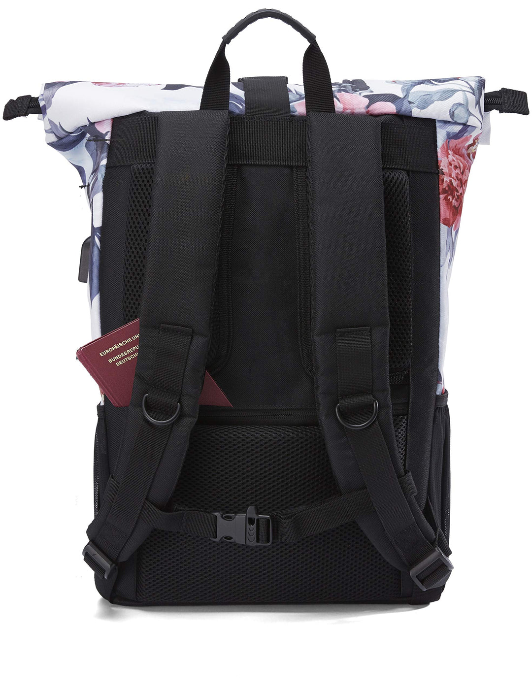 Rolltop Rucksack Damen 18-26 L mit USB &amp; Laptop-Fach 17 Zoll - Bild 5
