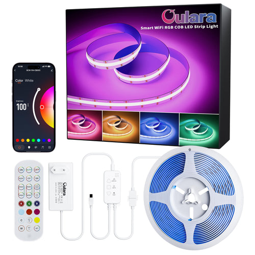 LED Streifen RGB COB 6m Smart WLAN dimmbar 24V für Heimdeko