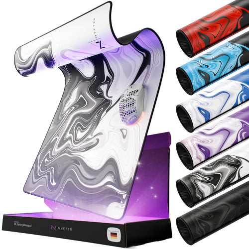 Gaming Mauspad XXL 900x500mm Liquid Design wasserabweisend vernäht