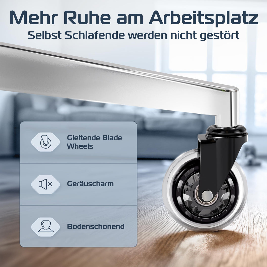 Bürostuhl Ergonomisch Netz-Mesh Lendenstütze 3D-Armlehnen 150 kg - Bild 6