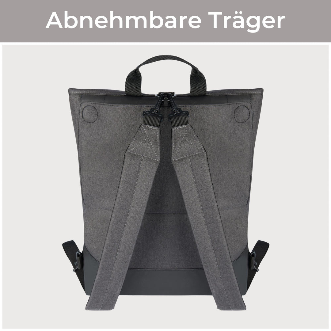 Fahrradtasche Gepäckträger 2-in-1 Rucksack 14-19L Laptopfach - Bild 4