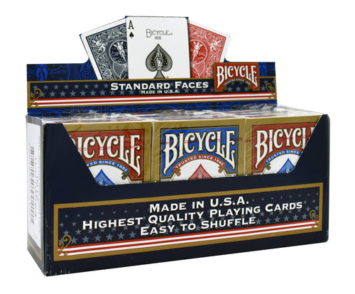 Pokerkarten Standard 12er-Set 6x Rot / 6x Blau für Kartenspiele