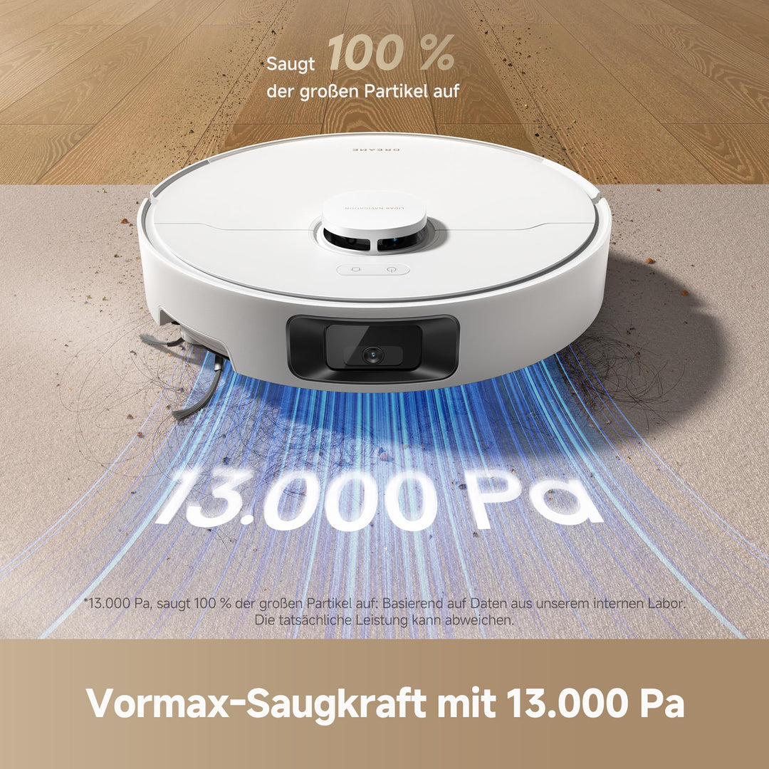 Saugroboter 2-in-1 mit Wischfunktion 13.000 Pa DuoBrush Selbstentleerung - Bild 3