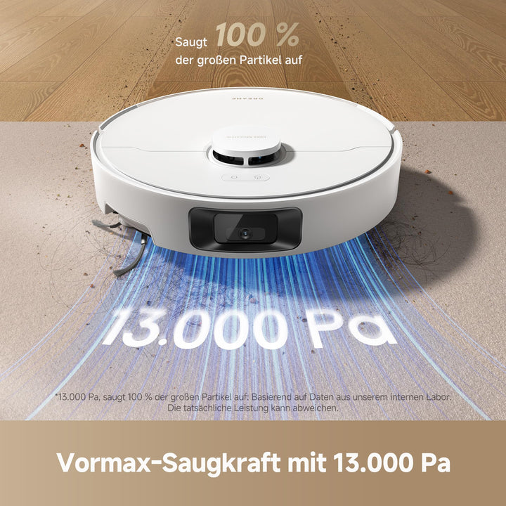 Saugroboter 2-in-1 mit Wischfunktion 13.000 Pa DuoBrush Selbstentleerung - Bild 3