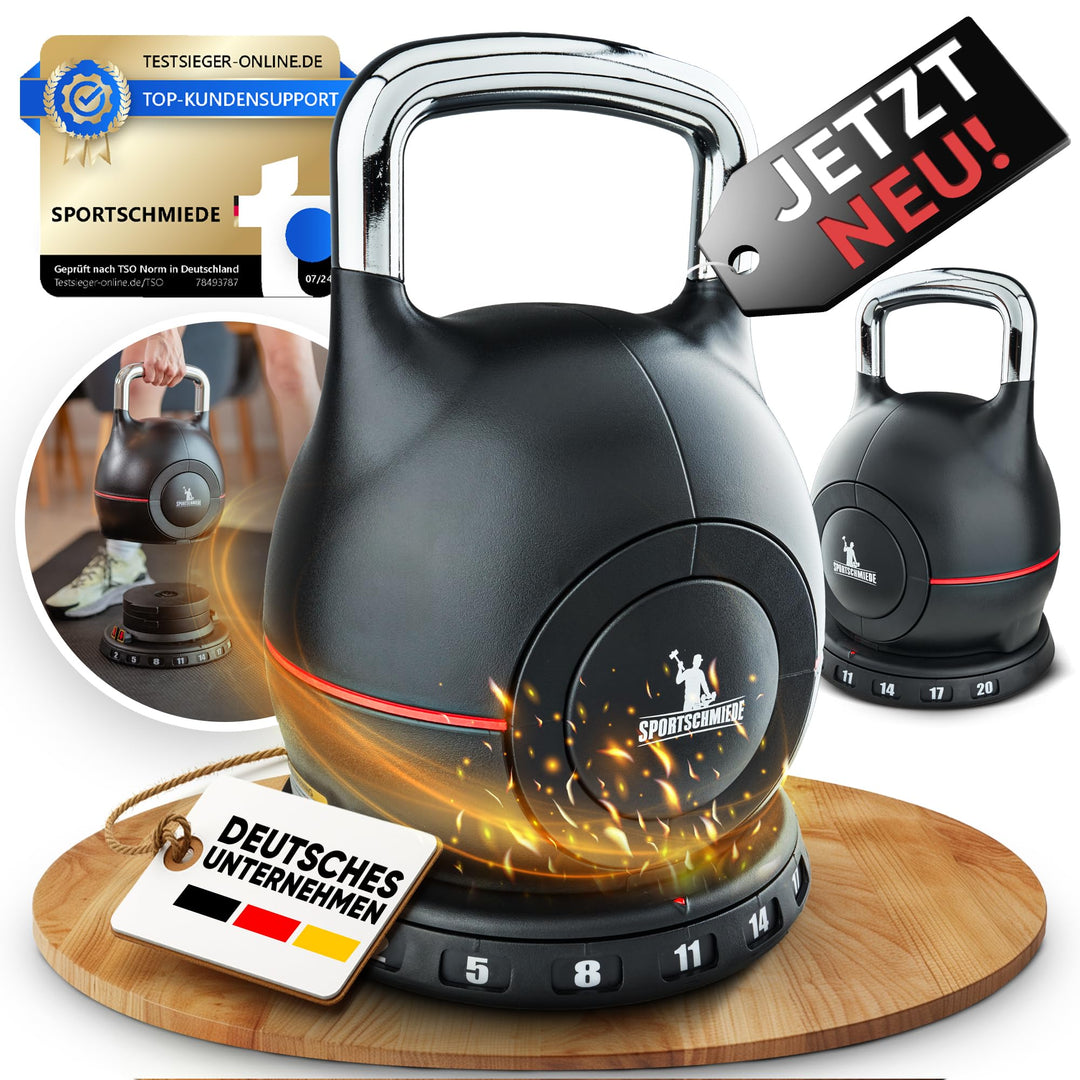 Kettlebell verstellbar 2–20 kg 7-in-1 fuer Home Gym - Bild 8