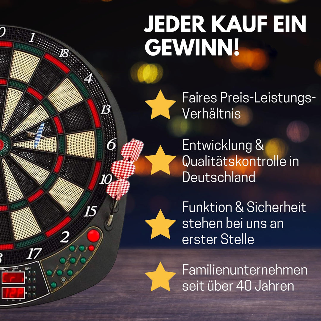 Elektronische Dartscheibe 27 Spiele 159 Varianten fuer bis zu 4 Spieler - Bild 7