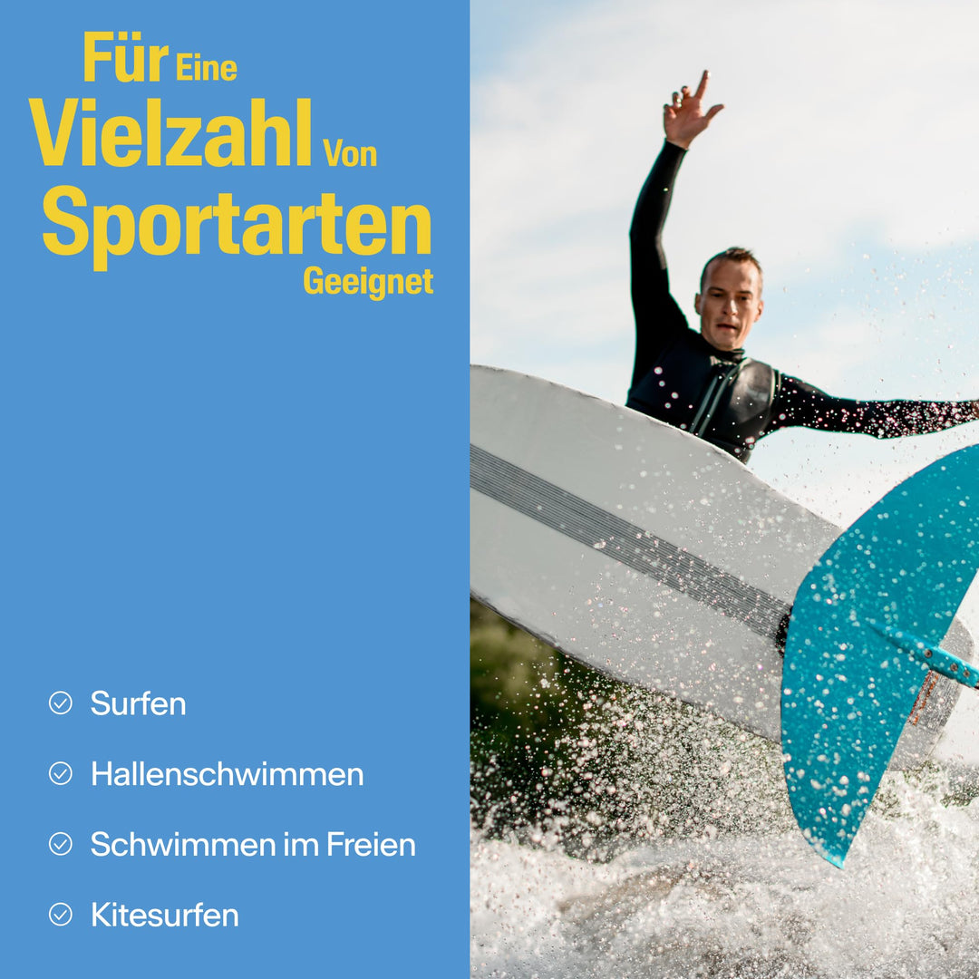 Ohrstöpsel Schwimmen &amp; Surfen wasserabweisend 2 Grössen wiederverwendbar - Bild 4