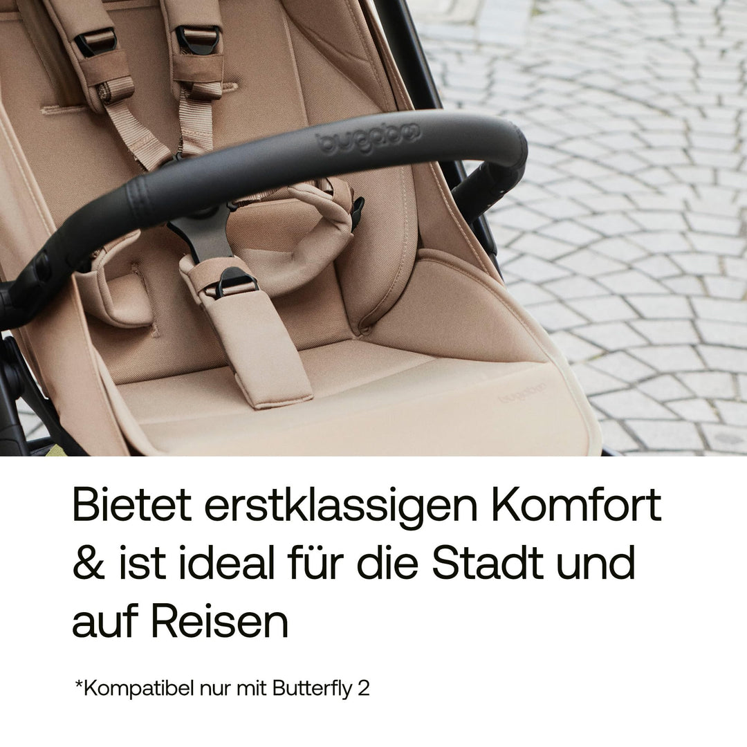 Kinderwagen Sicherheitsbügel mit Klick-Befestigung faltbar schwarz - Bild 3