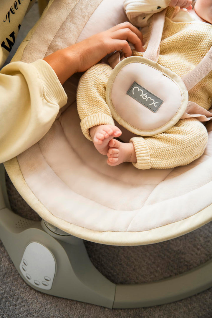 Babywippe elektrisch mit Bluetooth &amp; Fernbedienung bis 9 kg