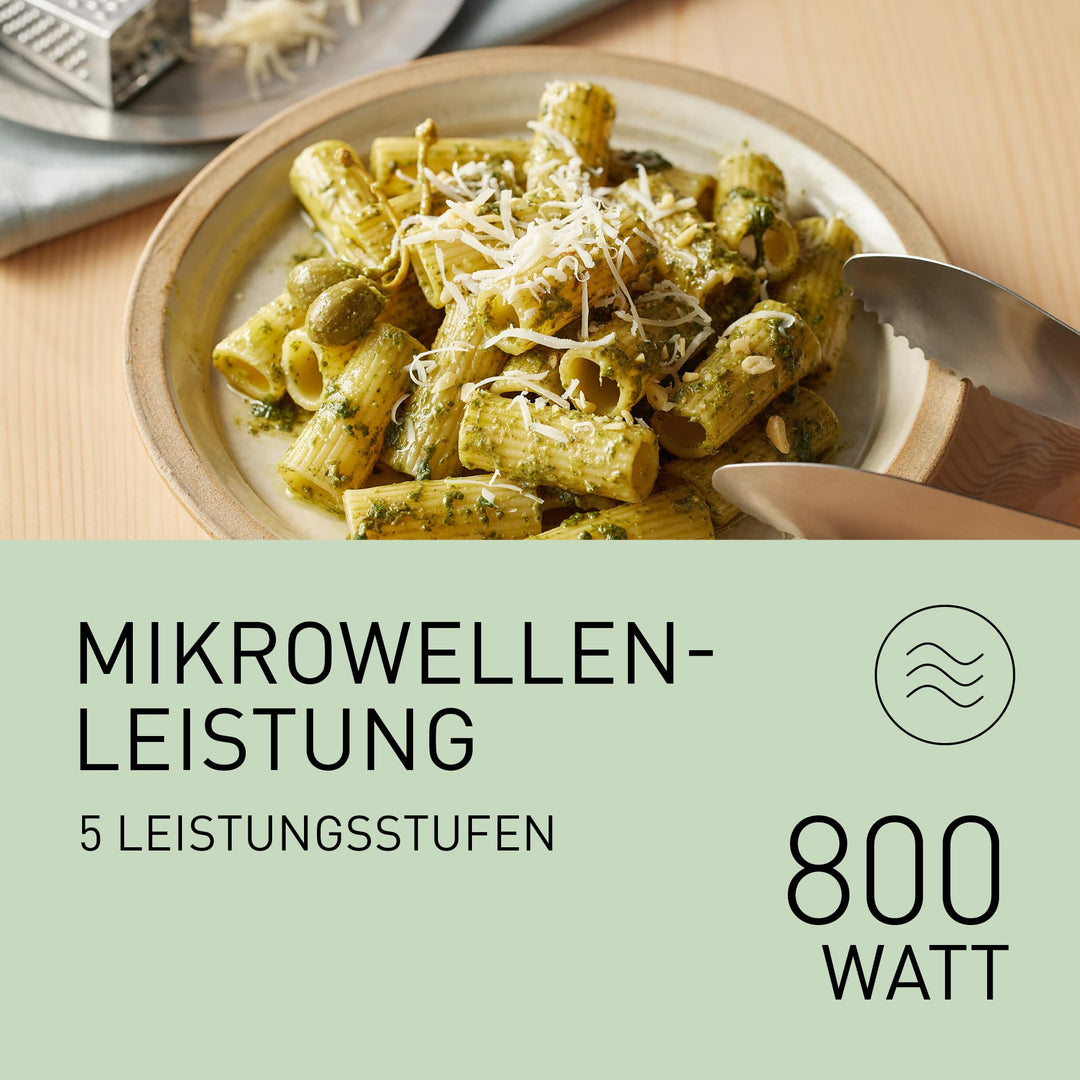 Mikrowelle 20L Solo 800W mit 11 Automatikprogrammen, Weiss - Bild 4