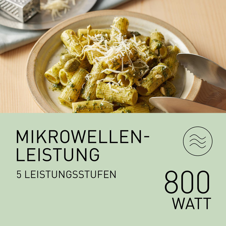 Mikrowelle 20L Solo 800W mit 11 Automatikprogrammen, Weiss - Bild 4