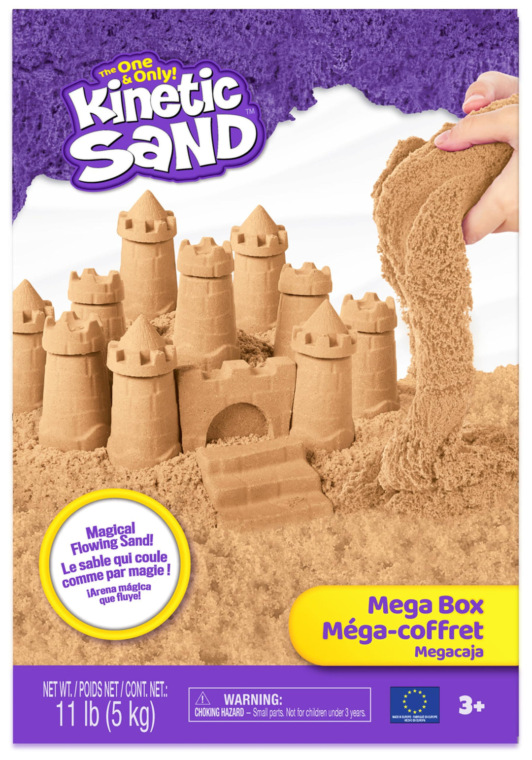 Kinetischer Sand 5 kg Naturbraun für Kinder ab 3 Jahren