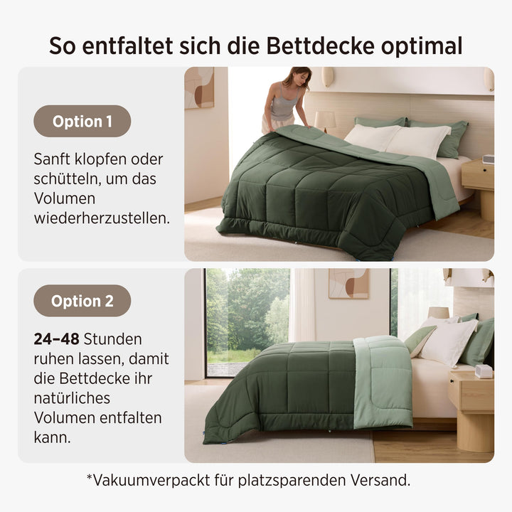 Bettdecke mit integriertem Bezug 135x200 Hohlfaser Ganzjahres - Bild 7