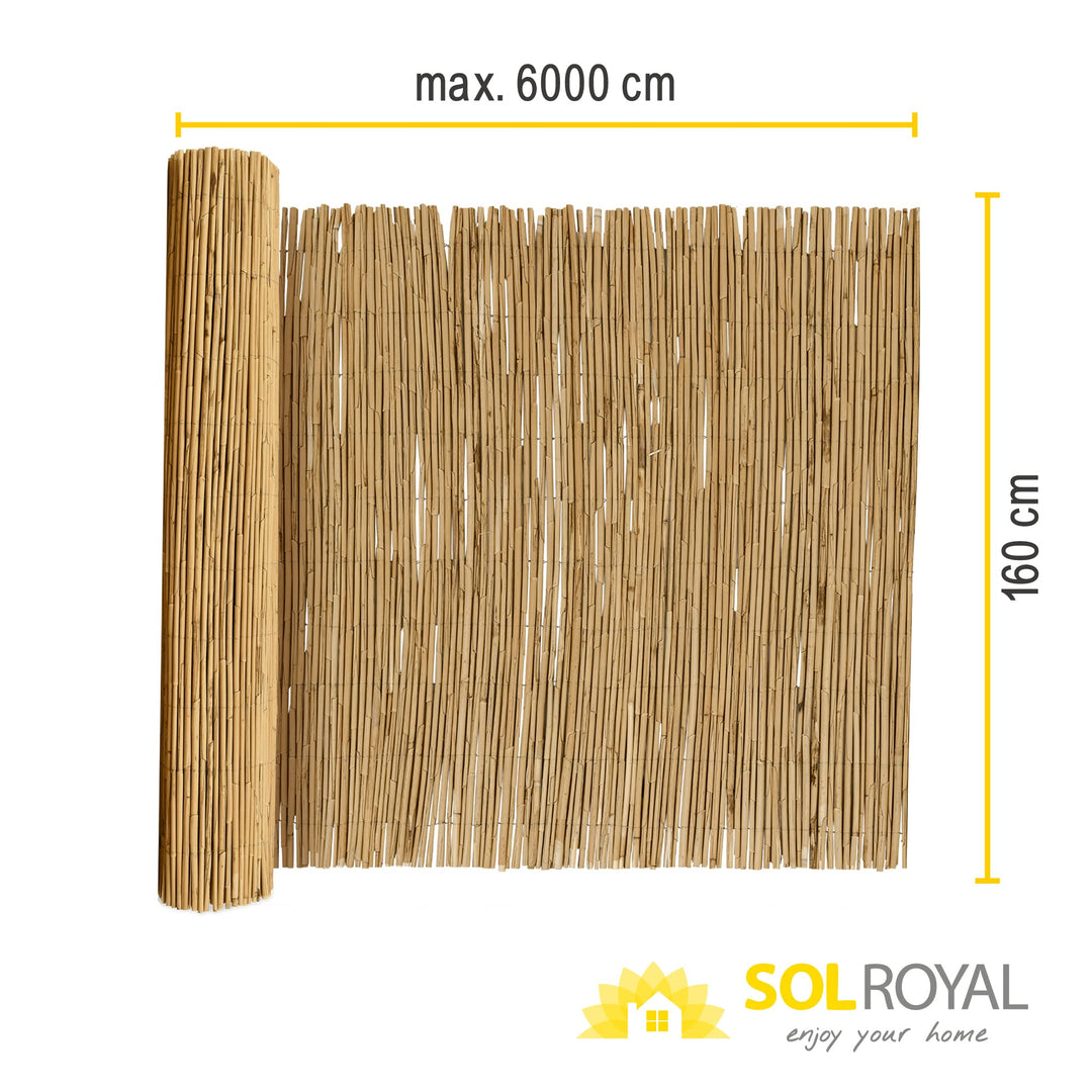 Schilfmatte Sichtschutz 100% Schilf Indoor Outdoor Natur - Bild 6