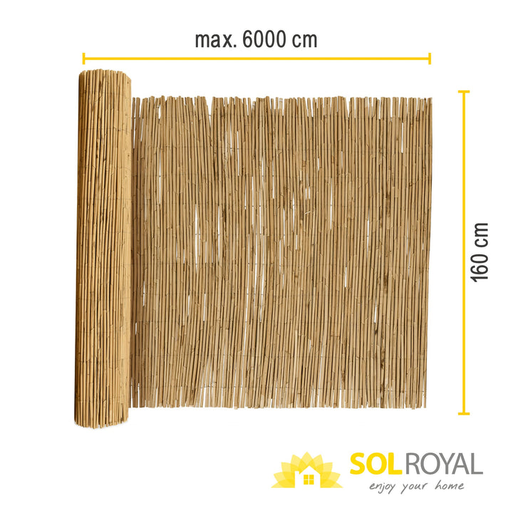 Schilfmatte Sichtschutz 100% Schilf Indoor Outdoor Natur - Bild 6