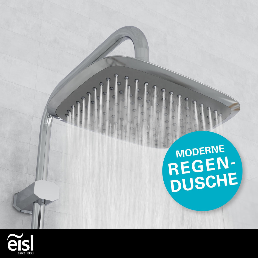 Duschset 2-in-1 mit Regendusche 250x200mm und Handbrause Chrom - Bild 2