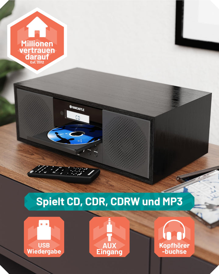 Kompaktanlage DAB+ UKW CD-Player Bluetooth 60W Stereo - Bild 5