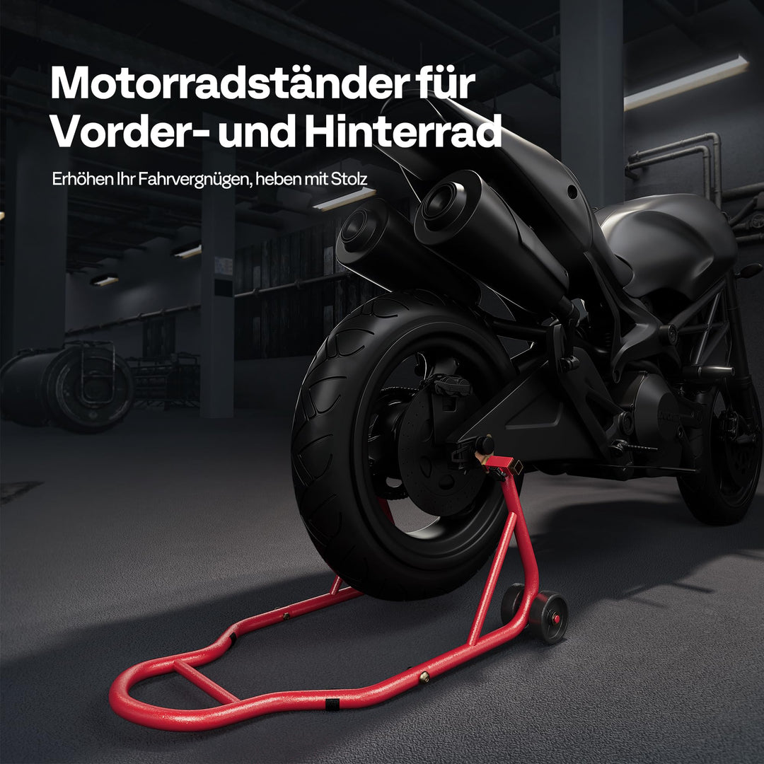 Motorradheber Hinterrad Stahl bis 200 kg mit 4 Rollen - Bild 2