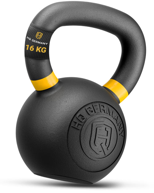 Kettlebell Gusseisen 16 kg pulverbeschichtet für Functional Training
