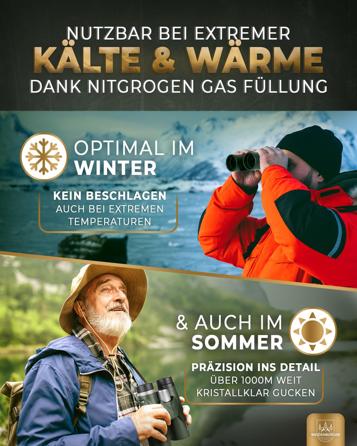 Fernglas 12x42 Magnesium mit Nitrogenfüllung wasserdicht für Erwachsene - Bild 3