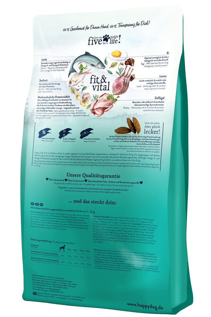 Hundetrockenfutter mittelgrosse Hunde weizenfreiOmega-3 12 kg - Bild 5