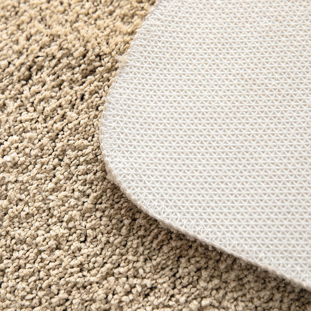 Badematte rutschfest Mikrofaser waschbar Beige 70x120 cm - Bild 4